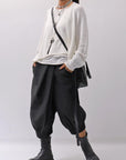 【RUNDHOLZ】 LINEN&COTTON KNIT TOPS _OFF WHITE