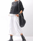 【RUNDHOLZ】 LINEN&COTTON KNIT TOPS _BLACK