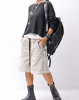 【RUNDHOLZ】 LINEN&COTTON KNIT TOPS _BLACK
