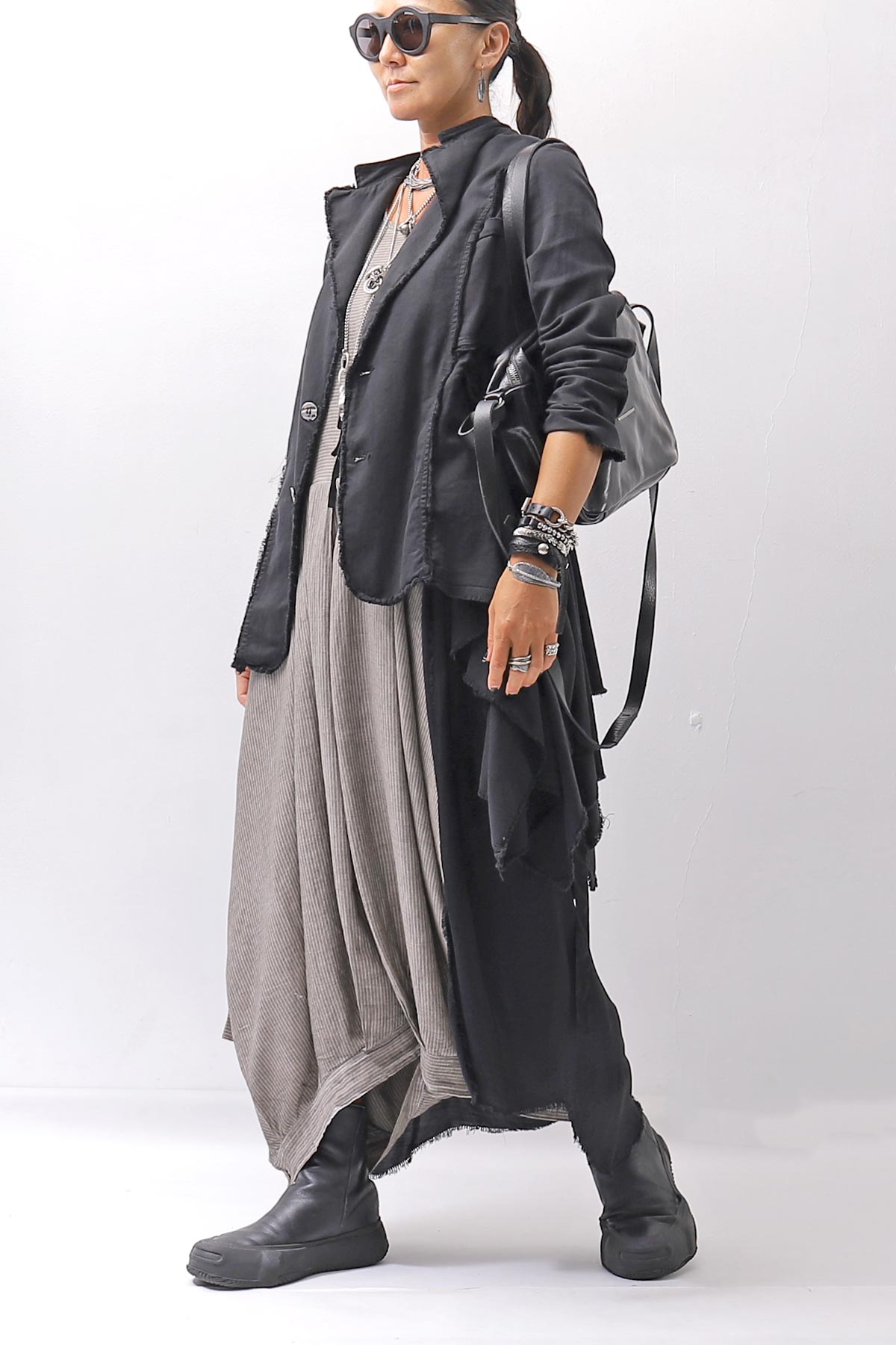 【studio b3】 MULTI-WAY PANTS&amp;SKIRT DRESS NB2088_SAND OLD DYE