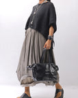 【RUNDHOLZ】 COTTON MESH KNIT TOPS _BLACK