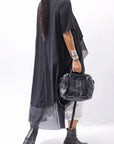 【studio b3】 COTTON LAYERED BACK LONG TOP MPB1822_BLACK
