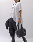【studio b3】 COTTON LAYERED BACK LONG TOP MPB1822_WHITE