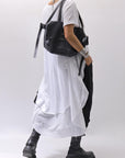 【studio b3】 COTTON LAYERED BACK LONG TOP MPB1822_WHITE