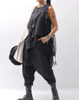 【studio b3】 HAND-MADE MIXED COTTON TOP MPB1881_BLACK