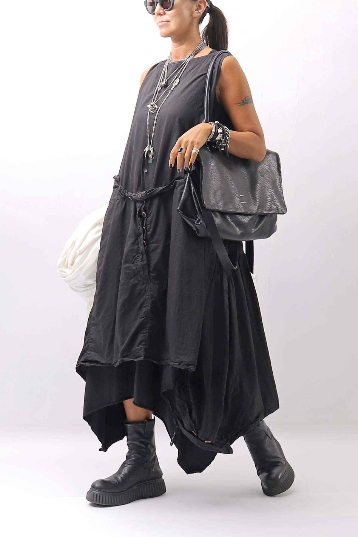 【Primordial is Primitive】 SLEEVELESS LONG DRESS 533RO_BLACK