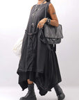 【Primordial is Primitive】 SLEEVELESS LONG DRESS 533RO_BLACK