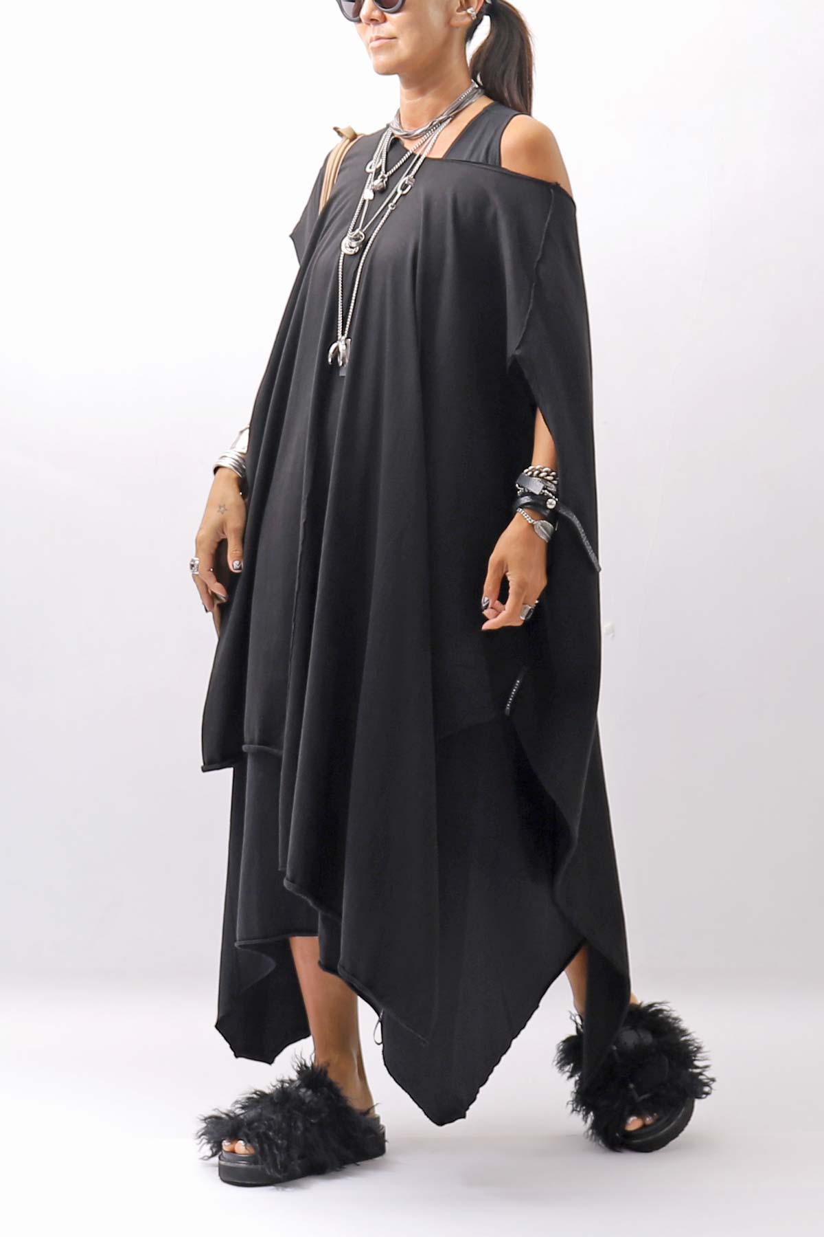 【Primordial is Primitive】 SLEEVELESS LONG DRESS 533RO_BLACK