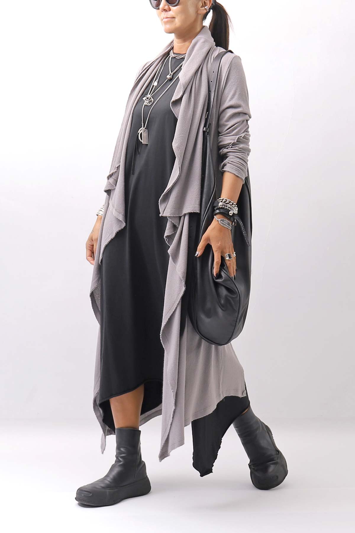【Primordial is Primitive】 SLEEVELESS LONG DRESS 533RO_BLACK