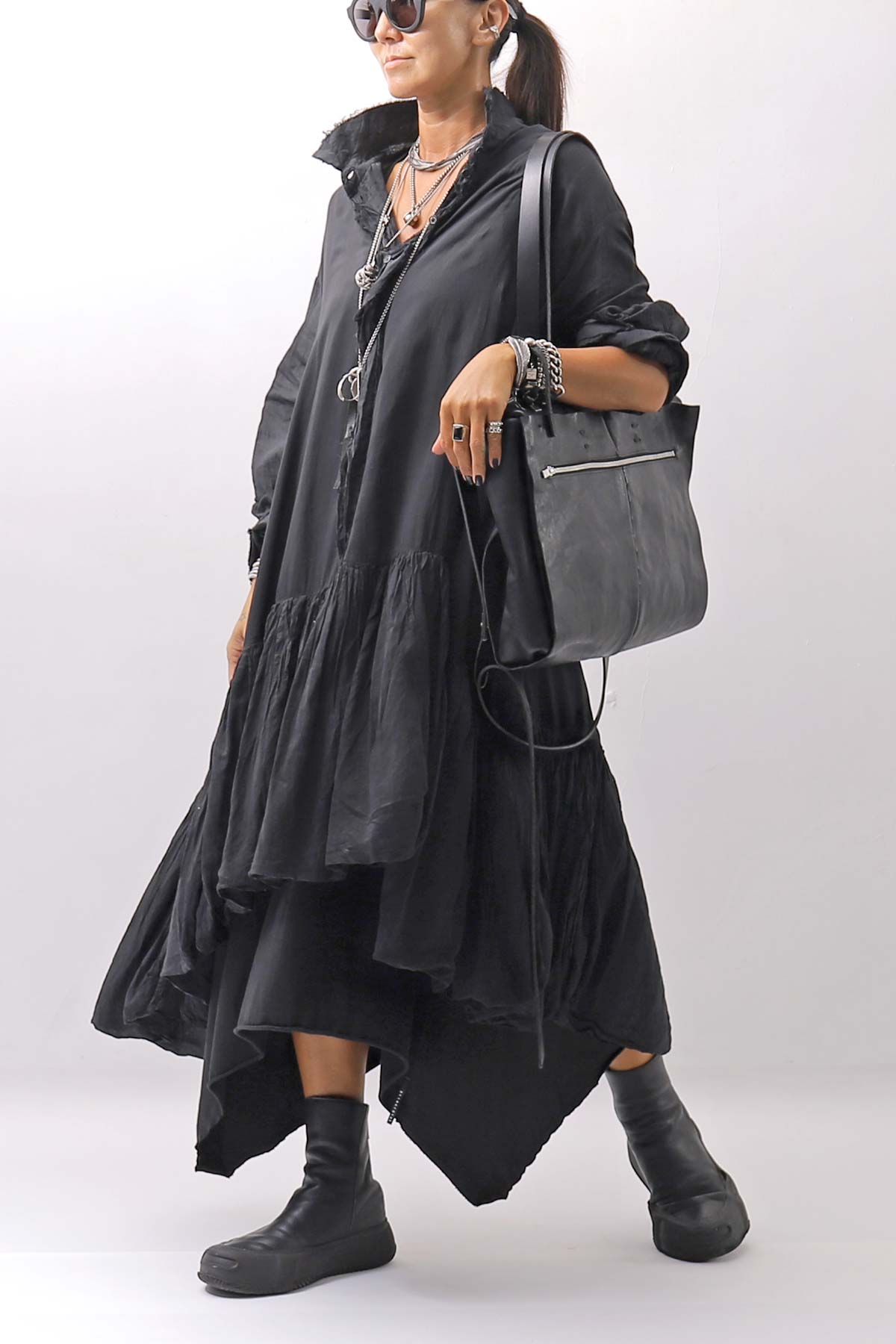 【Primordial is Primitive】 SLEEVELESS LONG DRESS 533RO_BLACK