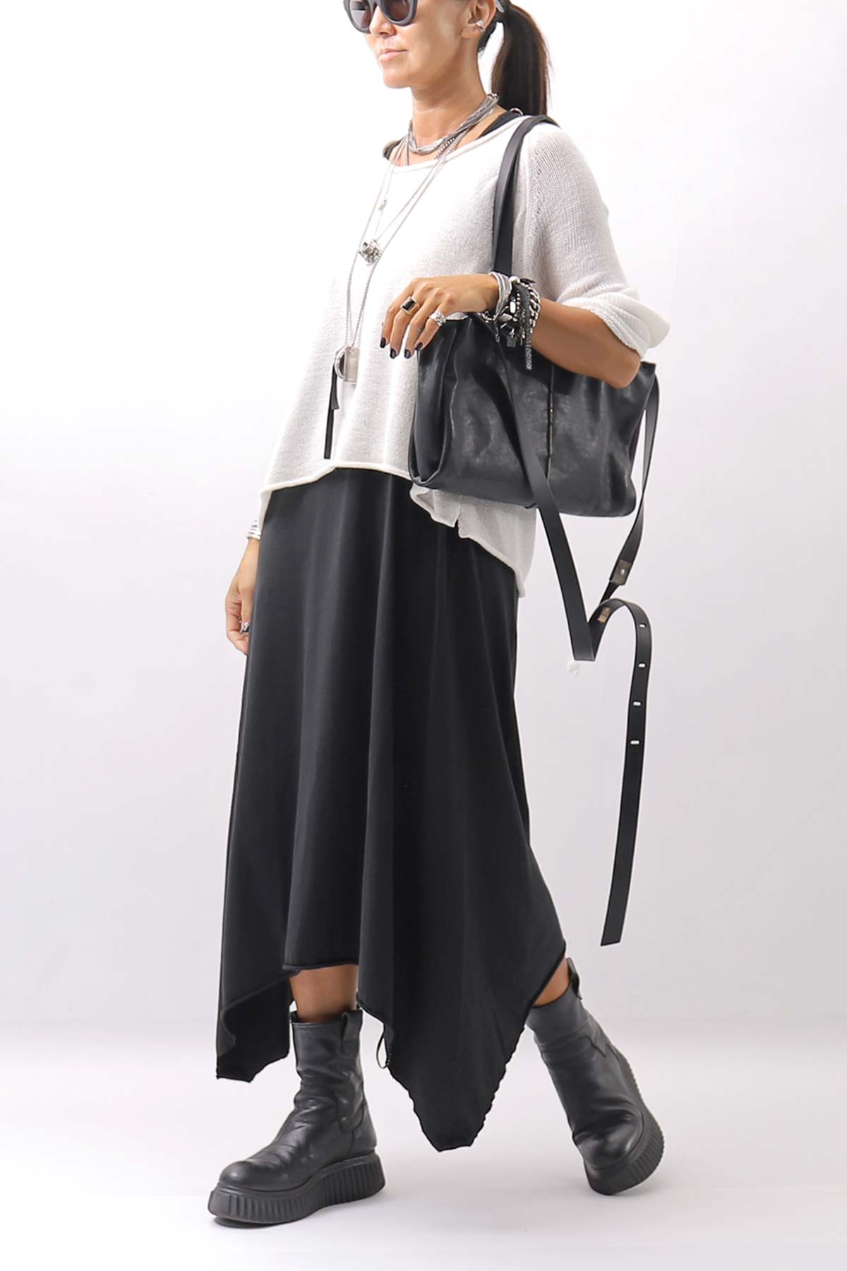【Primordial is Primitive】 SLEEVELESS LONG DRESS 533RO_BLACK