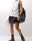 【Primordial is Primitive】 COVERED SHORT PANTS 203AL_BLACK