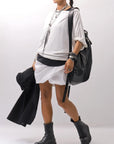 【Primordial is Primitive】 COVERED SHORT PANTS 203AL_WHITE