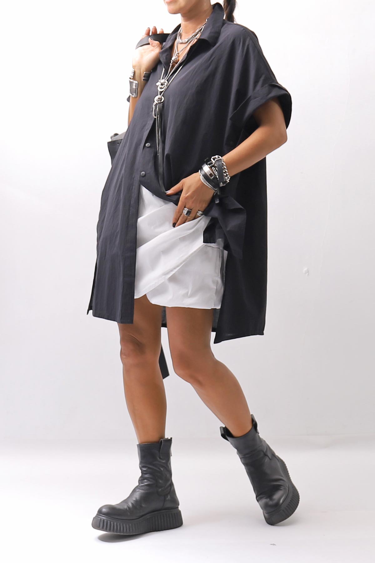 【Primordial is Primitive】 COVERED SHORT PANTS 203AL_WHITE
