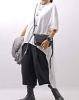 【bajra】 BACK TULLE＆COTTON LAYERED TOP 160QK04_WHITE