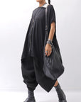 【PLÜ】 OVER SIZED COTTON STRETCH TOP 5019_BLACK