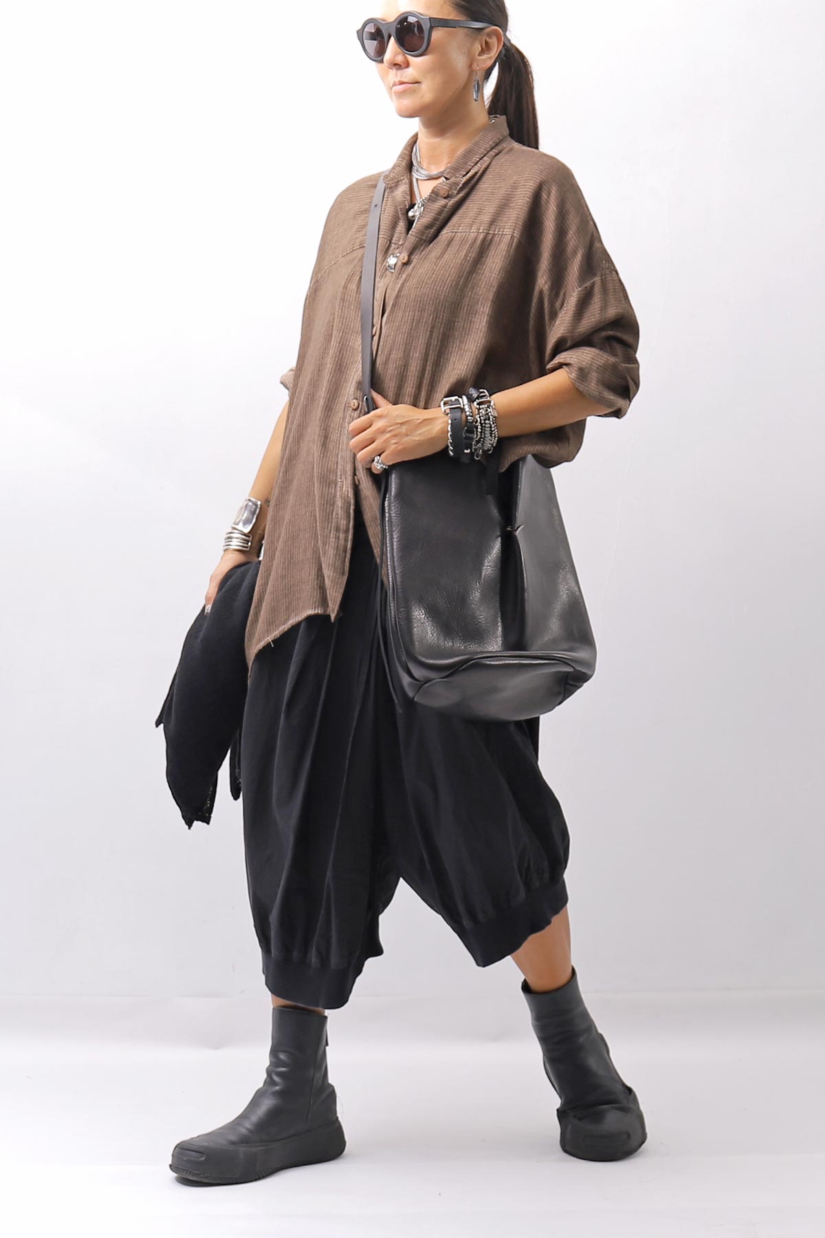 【DANIELE BASTA】 MULTI-WAY BUCKET TOTE BAG DBM013_BLACK