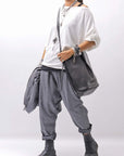 【bajra】 UNISEX FRONT FLAP STRETCH PANTS 161QP01_GREY