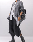 【bajra】 UNISEX STRETCH LIGHT SHIRT BLOUSON 161QB01LG/SH_GREY