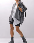 【bajra】 UNISEX STRETCH LIGHT SHIRT BLOUSON 161QB01LG/SH_GREY