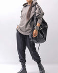 【thom/krom】 UNISEX LIGHT NYLON STRETCH PANTS MP56_BLACK