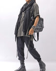 【thom/krom】 UNISEX LIGHT NYLON STRETCH PANTS MP56_BLACK