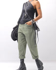 【thom/krom】 STRETCH VISCOSE ONE-SHOULDER TOP WTS630_BLACK