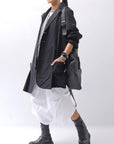 【bajra】 UNISEX LIGHT COTTON SHIRT BLOUSON LONG 157QB01LG_BLACK