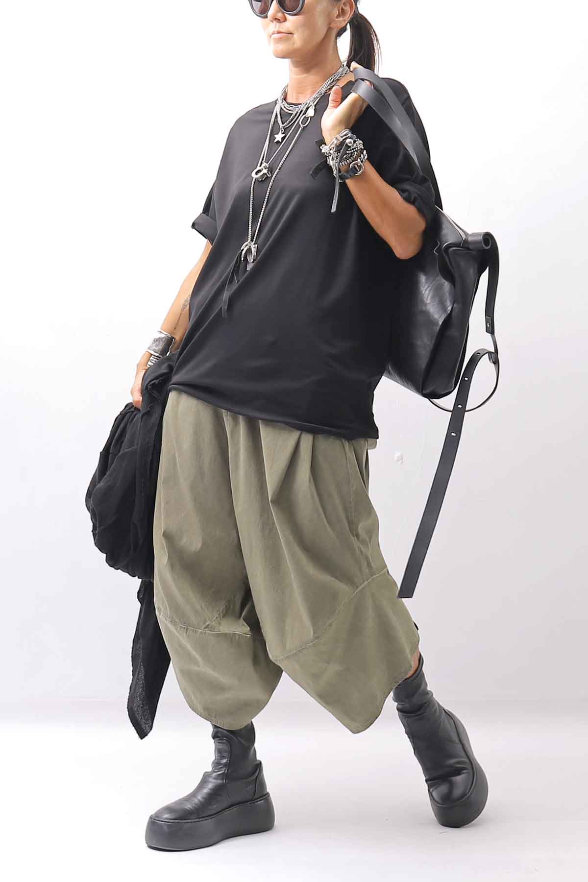 【thom/krom】 UNISEX COTTON MODAL RELAX FIT TEE MTS986_BLACK