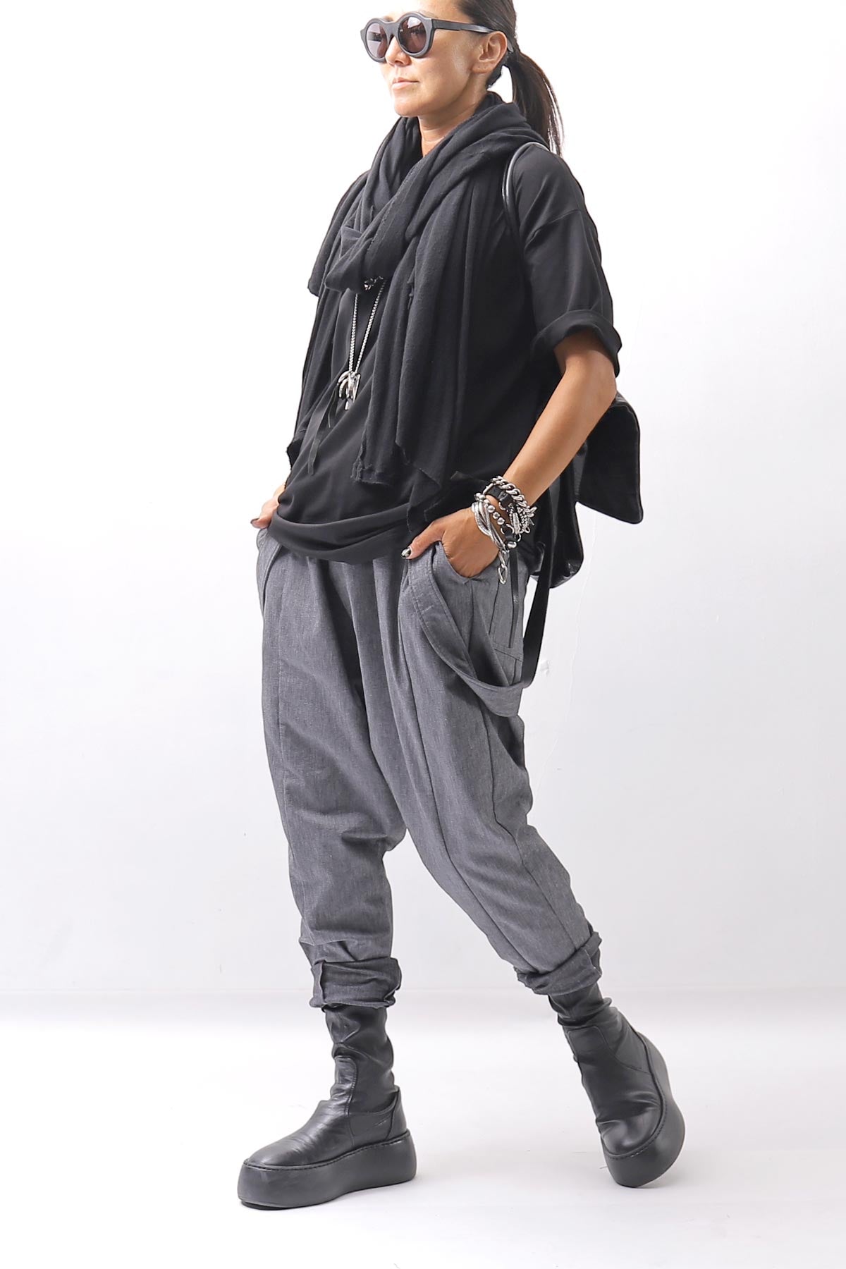 【thom/krom】 UNISEX COTTON MODAL RELAX FIT TEE MTS986_BLACK