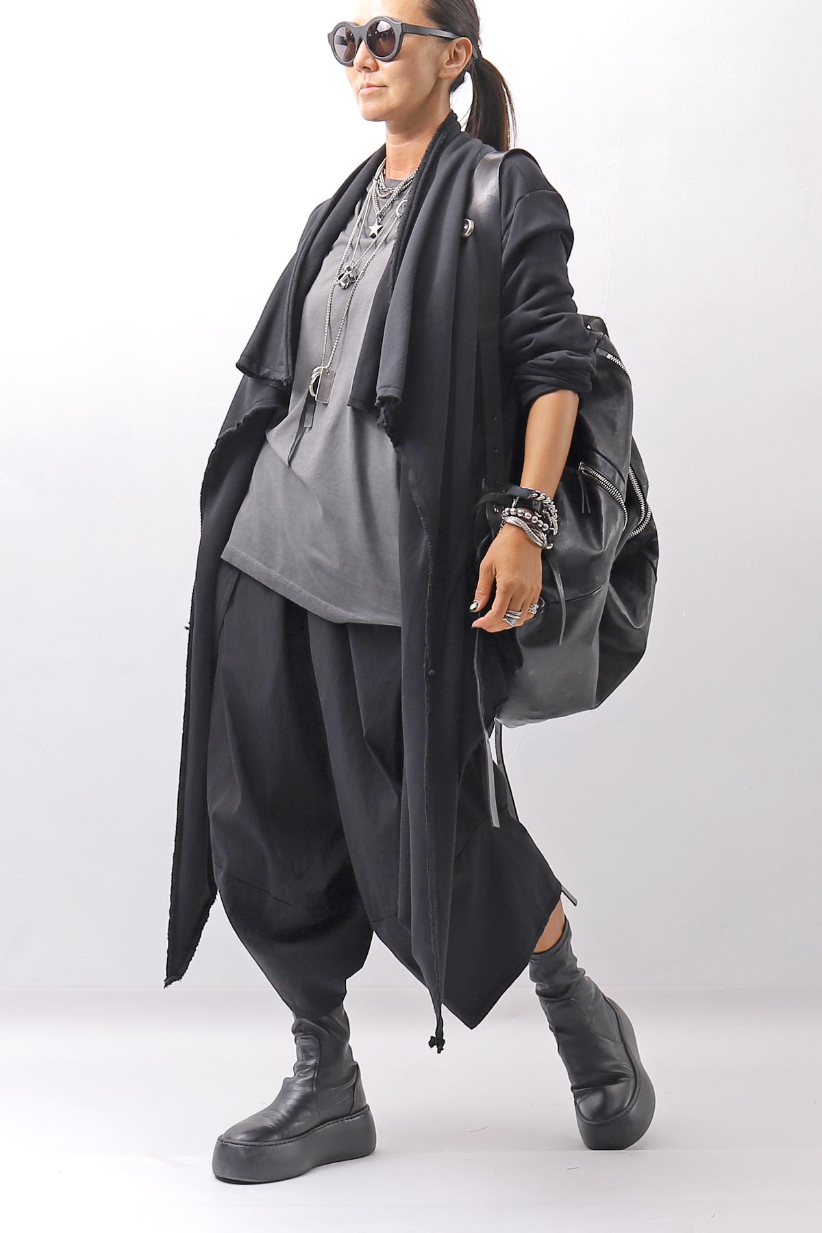 【thom/krom】 UNISEX COTTON MODAL RELAX FIT TEE MTS986_COLD DYE GREY