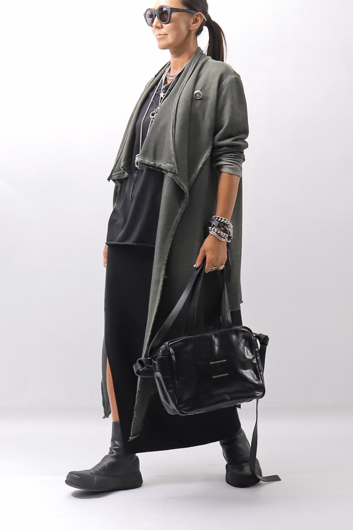 【thom/krom】 STRETCH VISCOSE SLIM FIT SKIRT WSK98_BLACK