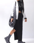 【thom/krom】 RIB COTTON SLIM FIT SKIRT WSK95_BLACK