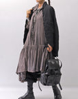 【RUNDHOLZ】 COTTON CHIFFON SHIRT DRESS _AMBER FOG