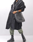 【NOSTRASANTISSIMA】UNISEX STRETCH COTTON LOW CROTCH DENIM PANTS P102_MATCHA LATTE