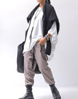 【thom/krom】 UNISEX SUPER STRETCH NYLON RIB PANTS MP29_EARTH BROWN