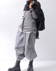 【thom/krom】 UNISEX WAFFLE COTTON LONG SLEEVE MT898_USED GREY