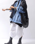 【bajra】 UNISEX OVERSIZED STRETCH DENIM JACKET 143QJ01_BLUE WASH