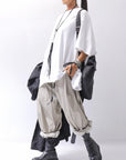 【RUNDHOLZ】 UNISEX SIDE TUCK ICONIC COTTON PANTS_SAND CLOUD