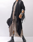 【studio b3】 ASYMMETRY TUNIC TOPS SHB2219_TRUFFLE OLD DYE