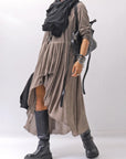 【studio b3】 ASYMMETRY TUNIC TOPS SHB2219_TRUFFLE OLD DYE