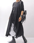 【studio b3】 ASYMMETRY TUNIC TOPS SHB2219_BLACK