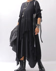 【studio b3】 ASYMMETRY TUNIC TOPS SHB2219_BLACK