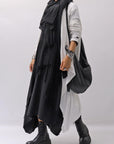【studio b3】 ASYMMETRY TUNIC TOPS SHB2219_BLACK