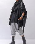 【studio b3】 UNSEX COTTON&SWEAT BOX SARROUEL PANTS RBB1974_PEARL OLD DYE