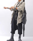 【studio b3】 UNSEX COTTON&SWEAT BOX SARROUEL PANTS RBB1974_BLACK