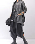 【Primordial is Primitive】 UNISEX STRETCH SHIRT BLOUSON 2026AL_GREY WASH