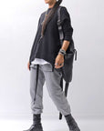 【thom/krom】 UNISEX COTTON RIB PANTS MST509_USED GREY
