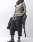 【studio b3】 UNSEX COTTON&SWEAT BOX SARROUEL PANTS RBB1974_BLACK