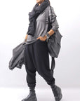 【studio b3】 UNISEX LIGHT SWEAT COTTON STOLE SHB M01_BLACK
